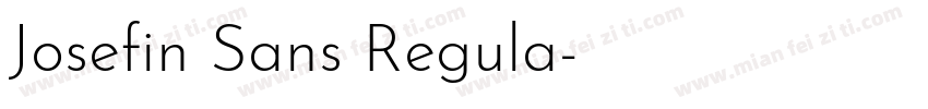 Josefin Sans Regula字体转换